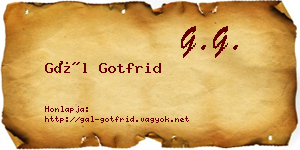 Gál Gotfrid névjegykártya